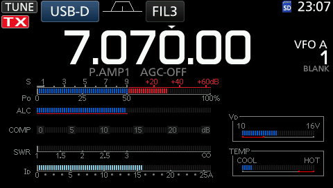 PWR ALC Schieberegler WSJT X FT8 3