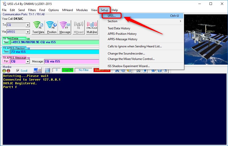 ISS APRS Packet Radio UISS Anleitung 02