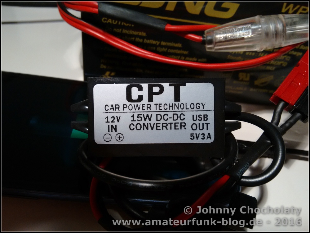 Handy mit Funkakku laden USB Powerpoles 2