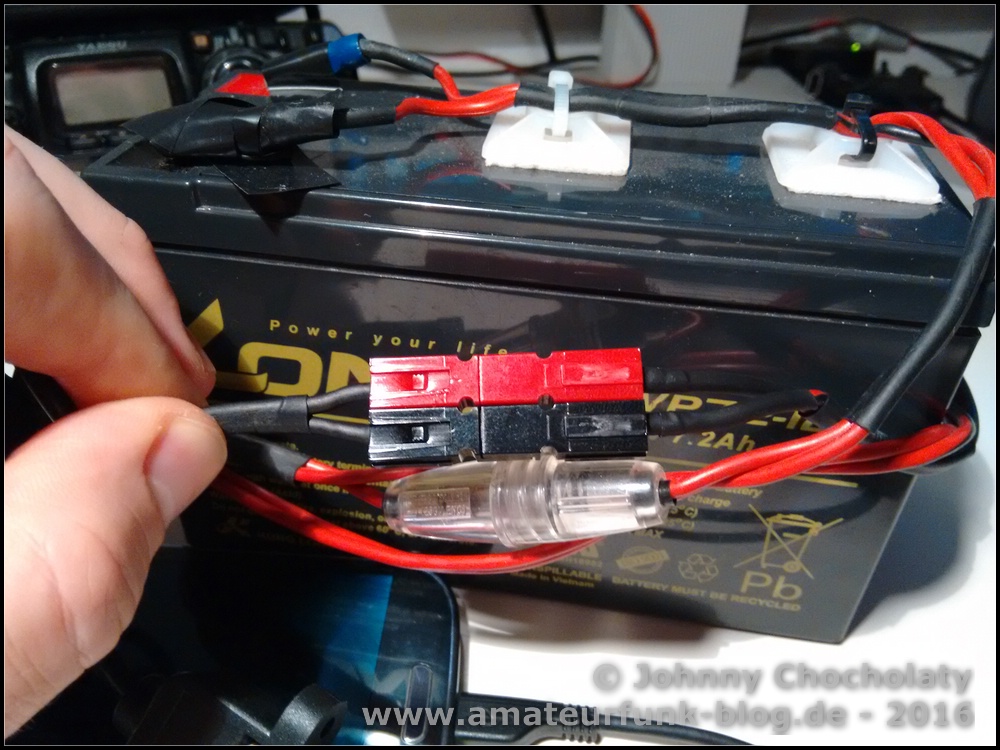 Handy mit Funkakku laden USB Powerpoles 3